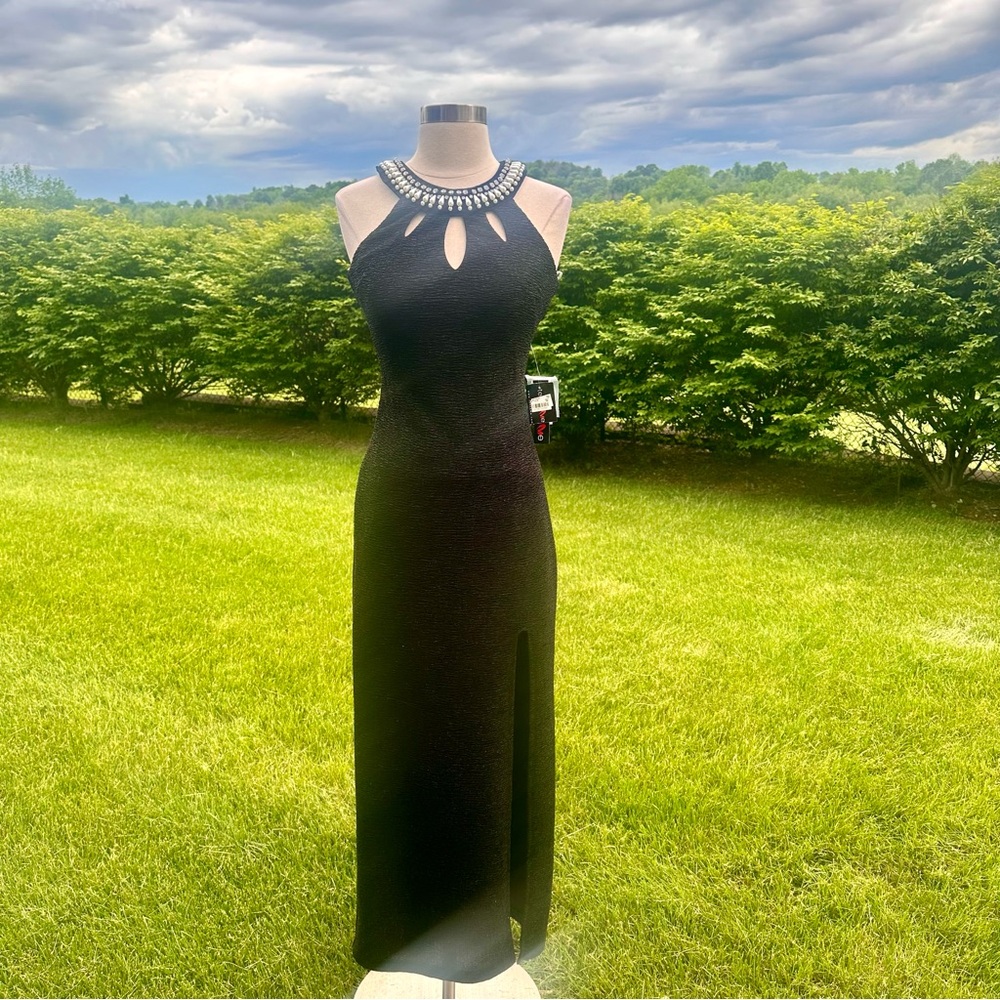 Teeze Me Maxi Black gown